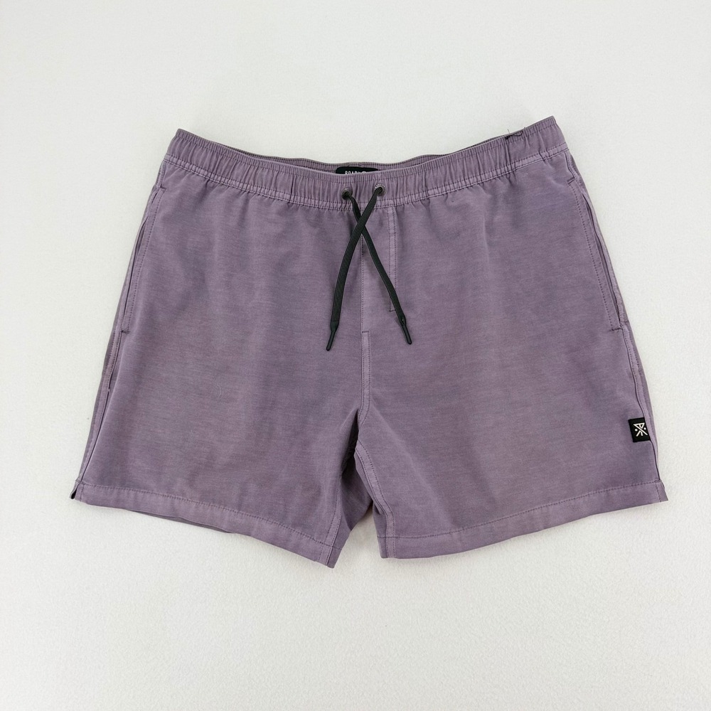 Roark Shorey Trunk Shorts Mens Large Purple Recycled Blend Excellent